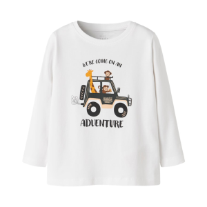 ΠΑΙΔΙΚΗ ΜΠΛΟΥΖΑ ΜΑΚΡΥΜΑΝΙΚΗ ADVENTURE NAME IT ΑΣΠΡΟ ΑΓΟΡΙ 13224978