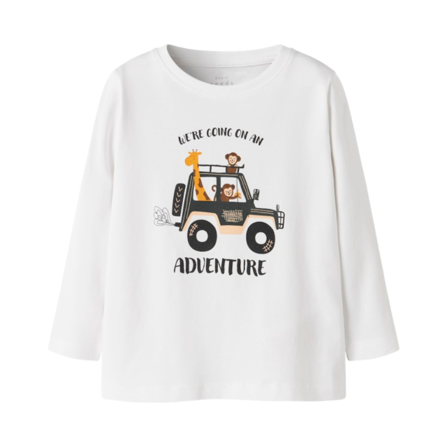 ΠΑΙΔΙΚΗ ΜΠΛΟΥΖΑ ΜΑΚΡΥΜΑΝΙΚΗ ADVENTURE NAME IT ΑΣΠΡΟ ΑΓΟΡΙ 13224978