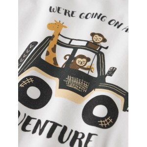 ΠΑΙΔΙΚΗ ΜΠΛΟΥΖΑ ΜΑΚΡΥΜΑΝΙΚΗ ADVENTURE NAME IT ΑΣΠΡΟ ΑΓΟΡΙ 13224978