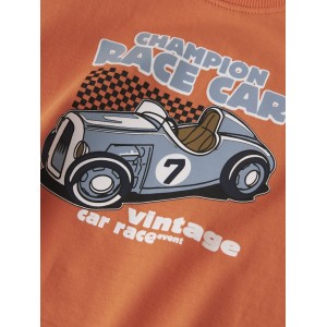 ΠΑΙΔΙΚΗ ΜΠΛΟΥΖΑ ΜΑΚΡΥΜΑΝΙΚΗ RACE CAR NAME IT ΠΟΡΤΟΚΑΛΙ ΑΓΟΡΙ 13224978