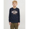 ΠΑΙΔΙΚΗ ΜΠΛΟΥΖΑ ΜΑΚΡΥΜΑΝΙΚΗ CLASSIC JACK AND JONES JUNIOR ΜΠΛΕ ΑΓΟΡΙ 12258880