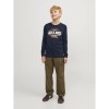ΠΑΙΔΙΚΗ ΜΠΛΟΥΖΑ ΜΑΚΡΥΜΑΝΙΚΗ CLASSIC JACK AND JONES JUNIOR ΜΠΛΕ ΑΓΟΡΙ 12258880