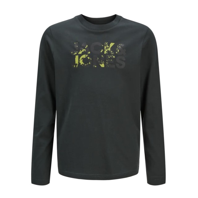 ΠΑΙΔΙΚΗ ΜΠΛΟΥΖΑ ΜΑΚΡΥΜΑΝΙΚΗ SPLASH JACK AND JONES JUNIOR ΠΡΑΣΙΝΟ ΑΓΟΡΙ 12275802