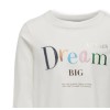 ΠΑΙΔΙΚΗ ΜΠΛΟΥΖΑ ΜΑΚΡΥΜΑΝΙΚΗ DREAM BIG KIDS ONLY ΛΕΥΚΟ ΚΟΡΙΤΣΙ 15312806