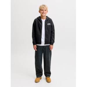ΠΑΙΔΙΚΗ ΖΑΚΕΤΑ ΦΟΥΤΕΡ ΜΕ ΚΟΥΚΟΥΛΑ WEAR THE STORY JACK AND JONES JUNIOR ΜΑΥΡΟ ΑΓΟΡΙ 12299548