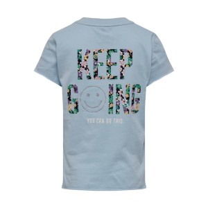 ΠΑΙΔΙΚΗ ΜΠΛΟΥΖΑ T-SHIRT FLOWER KIDS ONLY ΓΑΛΑΖΙΟ ΚΟΡΙΤΣΙ 15258844