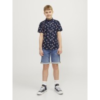 ΠΑΙΔΙΚΟ ΠΟΥΚΑΜΙΣΟ KONTOMANIKO FLAMINGO JACK AND JONES JUNIOR ΜΠΛΕ ΑΓΟΡΙ 12249227