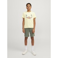 ΠΑΙΔΙΚΗ ΜΠΛΟΥΖΑ T-SHIRT SUMMER SKULL JACK AND JONES JUNIOR ΚΙΤΡΙΝΟ ΑΓΟΡΙ 12249732