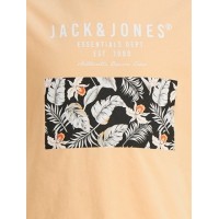 ΠΑΙΔΙΚΗ ΜΠΛΟΥΖΑ T-SHIRT TROPICAL JACK AND JONES JUNIOR ΠΟΡΤΟΚΑΛΙ ΑΓΟΡΙ 12249859