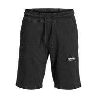 ΠΑΙΔΙΚΗ ΒΕΡΜΟΥΔΑ SPORT ΛΑΣΤΙΧΟ ΜΕΣΗΣ LOGO JACK AND JONES JUNIOR ΜΑΥΡΟ ΑΓΟΡΙ 12255113