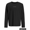 ΠΑΙΔΙΚΗ ΜΠΛΟΥΖΑ ΜΑΚΡΥΜΑΝΙΚΗ BLACK AND WHITE JACK AND JONES JUNIOR ΜΑΥΡΟ ΑΓΟΡΙ 12293618