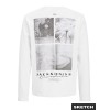 ΠΑΙΔΙΚΗ ΜΠΛΟΥΖΑ ΜΑΚΡΥΜΑΝΙΚΗ BLACK AND WHITE JACK AND JONES JUNIOR ΑΣΠΡΟ ΑΓΟΡΙ 12293618