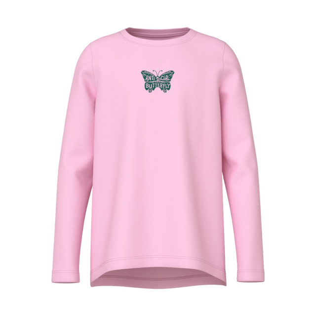 ΠΑΙΔΙΚΗ ΜΠΛΟΥΖΑ ΜΑΚΡΥΜΑΝΙΚΗ BUTTERFLY NAME IT ΡΟΖ ΚΟΡΙΤΣΙ 13224950