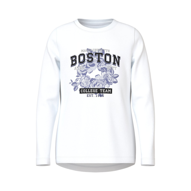 ΠΑΙΔΙΚΗ ΜΠΛΟΥΖΑ ΜΑΚΡΥΜΑΝΙΚΗ BOSTON NAME IT ΑΣΠΡΟ ΚΟΡΙΤΣΙ 13224952