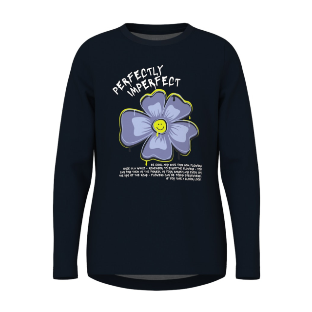 ΠΑΙΔΙΚΗ ΜΠΛΟΥΖΑ ΜΑΚΡΥΜΑΝΙΚΗ GRAFFITI FLOWER NAME IT ΜΑΥΡΟ ΚΟΡΙΤΣΙ 13224952