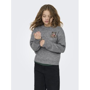 ΠΑΙΔΙΚΟ ΠΟΥΛΟΒΕΡ BEAR KIDS ONLY ΓΚΡΙ ΚΟΡΙΤΣΙ 15361854