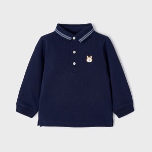ΠΑΙΔΙΚΗ ΜΠΛΟΥΖΑ ΜΑΚΡΥΜΑΝΙΚΗ POLO FOX MAYORAL ΜΠΛΕ ΑΓΟΡΙ 12-02157-060