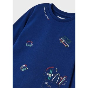 ΠΑΙΔΙΚΗ ΜΠΛΟΥΖΑ ΜΑΚΡΥΜΑΝΙΚΗ SKATE MAYORAL ΜΠΛΕ ΑΓΟΡΙ 12-04019-049