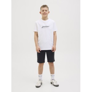 ΠΑΙΔΙΚΗ ΒΕΡΜΟΥΔΑ SPORT JJ LOGO JACK AND JONES JUNIOR ΜΑΥΡΟ ΑΓΟΡΙ 12204818