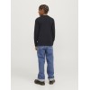 ΠΑΙΔΙΚΗ ΜΠΛΟΥΖΑ ΜΑΚΡΥΜΑΝΙΚΗ ΑΝΑΓΛΥΦΟ LOGO JACK AND JONES JUNIOR ΜΑΥΡΟ ΑΓΟΡΙ 12267445