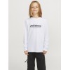 ΠΑΙΔΙΚΗ ΜΠΛΟΥΖΑ ΜΑΚΡΥΜΑΝΙΚΗ ΑΝΑΓΛΥΦΟ LOGO JACK AND JONES JUNIOR ΑΣΠΡΟ ΑΓΟΡΙ 12267445