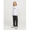 ΠΑΙΔΙΚΗ ΜΠΛΟΥΖΑ ΜΑΚΡΥΜΑΝΙΚΗ ΑΝΑΓΛΥΦΟ LOGO JACK AND JONES JUNIOR ΑΣΠΡΟ ΑΓΟΡΙ 12267445