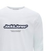 ΠΑΙΔΙΚΗ ΜΠΛΟΥΖΑ ΜΑΚΡΥΜΑΝΙΚΗ ΑΝΑΓΛΥΦΟ LOGO JACK AND JONES JUNIOR ΑΣΠΡΟ ΑΓΟΡΙ 12267445