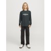 ΠΑΙΔΙΚΗ ΜΠΛΟΥΖΑ ΜΑΚΡΥΜΑΝΙΚΗ ΑΝΑΓΛΥΦΟ LOGO JACK AND JONES JUNIOR ΠΡΑΣΙΝΟ ΑΓΟΡΙ 12267445