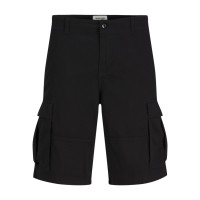 ΠΑΙΔΙΚΗ ΒΕΡΜΟΥΔΑ CARGO ΜΕ ΠΛΑΪΝΕΣ ΤΣΕΠΕΣ JACK AND JONES JUNIOR ΜΑΥΡΟ ΑΓΟΡΙ 12268360