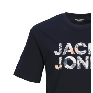 ΠΑΙΔΙΚΟ T-SHIRT LOGO ΦΟΙΝΙΚΕΣ JACK AND JONES JUNIOR ΜΠΛΕ ΑΓΟΡΙ 12268864