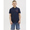 ΠΑΙΔΙΚΗ ΜΠΛΟΥΖΑ T-SHIRT POLO LOGO JACK AND JONES JUNIOR ΜΠΛΕ ΑΓΟΡΙ 12269998