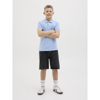 ΠΑΙΔΙΚΗ ΜΠΛΟΥΖΑ T-SHIRT POLO LOGO JACK AND JONES JUNIOR ΓΑΛΑΖΙΟ ΑΓΟΡΙ 12269998