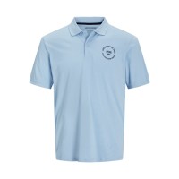 ΠΑΙΔΙΚΗ ΜΠΛΟΥΖΑ T-SHIRT POLO LOGO JACK AND JONES JUNIOR ΓΑΛΑΖΙΟ ΑΓΟΡΙ 12269998