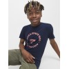 ΠΑΙΔΙΚΟ T-SHIRT CIRCULAR LOGO JACK AND JONES JUNIOR ΜΠΛΕ ΑΓΟΡΙ 12270001