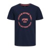 ΠΑΙΔΙΚΟ T-SHIRT CIRCULAR LOGO JACK AND JONES JUNIOR ΜΠΛΕ ΑΓΟΡΙ 12270001