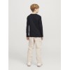 ΠΑΙΔΙΚΗ ΜΠΛΟΥΖΑ ΜΑΚΡΥΜΑΝΙΚΗ ΜΕ ΣΤΑΜΠΑ JACK AND JONES JUNIOR ΜΑΥΡΟ ΑΓΟΡΙ 12271368