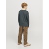 ΠΑΙΔΙΚΗ ΜΠΛΟΥΖΑ ΜΑΚΡΥΜΑΝΙΚΗ ΜΕ ΣΤΑΜΠΑ JACK AND JONES JUNIOR ΓΚΡΙ ΑΓΟΡΙ 12271368