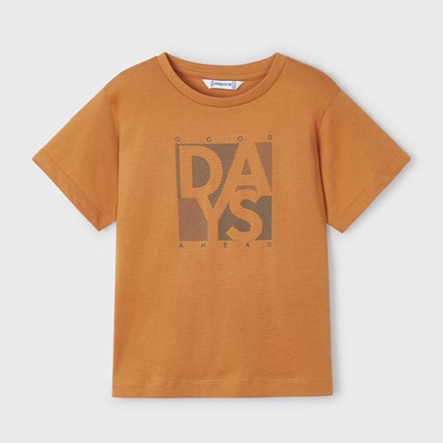 ΠΑΙΔΙΚΗ ΜΠΛΟΥΖΑ T-SHIRT GOOD DAYS MAYORAL ΠΟΡΤΟΚΑΛΙ ΑΓΟΡΙ 24-00170-046