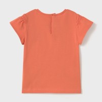 ΠΑΙΔΙΚΗ ΜΠΛΟΥΖΑ T-SHIRT 3D ΛΕΠΤΟΜΕΡΕΙΕΣ MAYORAL ΠΟΡΤΟΚΑΛΙ ΚΟΡΙΤΣΙ 25-01049-072