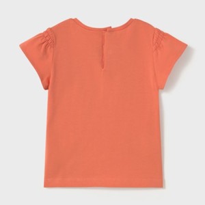 ΠΑΙΔΙΚΗ ΜΠΛΟΥΖΑ T-SHIRT 3D ΛΕΠΤΟΜΕΡΕΙΕΣ MAYORAL ΠΟΡΤΟΚΑΛΙ ΚΟΡΙΤΣΙ 25-01049-072