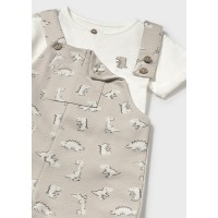 ΠΑΙΔΙΚΟ ΣΕΤ 2 ΤΜΧ ΜΠΛΟΥΖΑ T-SHIRT ΚΑΙ ΣΑΛΟΠΕΤΑ ΔΕΙΝΟΣΑΥΡΑΚΙΑ MAYORAL ΜΠΕΖ ΑΓΟΡΙ 25-01650-062