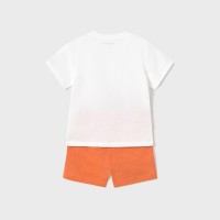 ΠΑΙΔΙΚΟ ΣΕΤ 2 ΤΜΧ ΜΠΛΟΥΖΑ T-SHIRT ΚΑΙ ΒΕΡΜΟΥΔΑ ΣΑΝΙΔΕΣ MAYORAL ΠΟΡΤΟΚΑΛΙ ΑΓΟΡΙ 25-01656-024