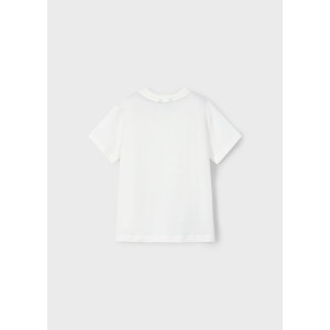 ΠΑΙΔΙΚΗ ΜΠΛΟΥΖΑ T-SHIRT KEEP ROLLING MAYORAL ΑΣΠΡΟ ΑΓΟΡΙ 25-03041-070
