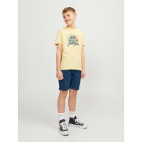 ΠΑΙΔΙΚΗ ΒΕΡΜΟΥΔΑ ΥΦΑΣΜΑ CHINO JACK AND JONES JUNIOR ΜΠΛΕ ΑΓΟΡΙ 12254241