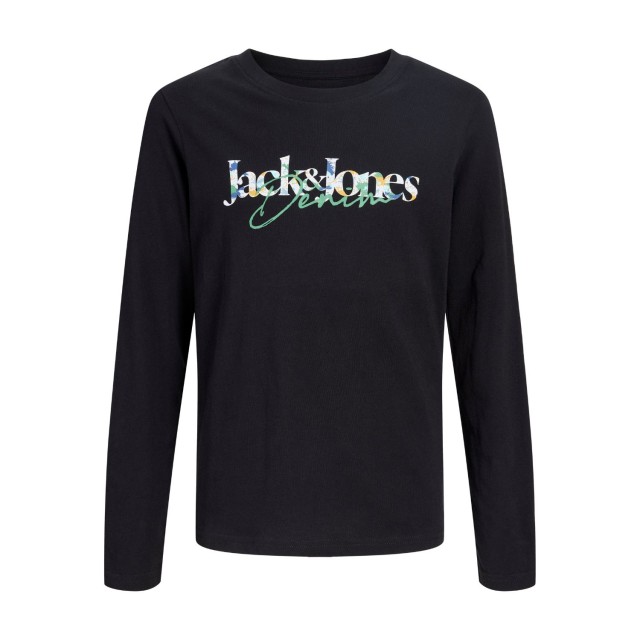 ΠΑΙΔΙΚΗ ΜΠΛΟΥΖΑ ΜΑΚΡΥΜΑΝΙΚΗ JACK AND JONES JUNIOR ΜΑΥΡΟ ΑΓΟΡΙ 12306294