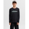 ΠΑΙΔΙΚΗ ΜΠΛΟΥΖΑ ΜΑΚΡΥΜΑΝΙΚΗ JACK AND JONES JUNIOR ΜΑΥΡΟ ΑΓΟΡΙ 12306294