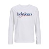 ΠΑΙΔΙΚΗ ΜΠΛΟΥΖΑ ΜΑΚΡΥΜΑΝΙΚΗ JACK AND JONES JUNIOR ΑΣΠΡΟ ΑΓΟΡΙ 12306294