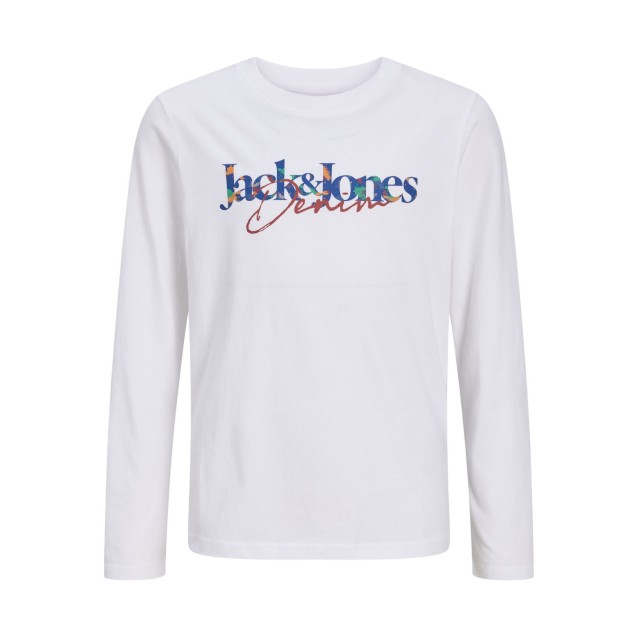 ΠΑΙΔΙΚΗ ΜΠΛΟΥΖΑ ΜΑΚΡΥΜΑΝΙΚΗ JACK AND JONES JUNIOR ΑΣΠΡΟ ΑΓΟΡΙ 12306294