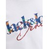 ΠΑΙΔΙΚΗ ΜΠΛΟΥΖΑ ΜΑΚΡΥΜΑΝΙΚΗ JACK AND JONES JUNIOR ΑΣΠΡΟ ΑΓΟΡΙ 12306294