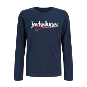 ΠΑΙΔΙΚΗ ΜΠΛΟΥΖΑ ΜΑΚΡΥΜΑΝΙΚΗ JACK AND JONES JUNIOR ΜΠΛΕ ΑΓΟΡΙ 12306294
